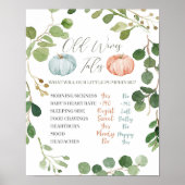 Greenery Pink Mint Peach Pumpkin Old Wives Tales ポスター (正面)