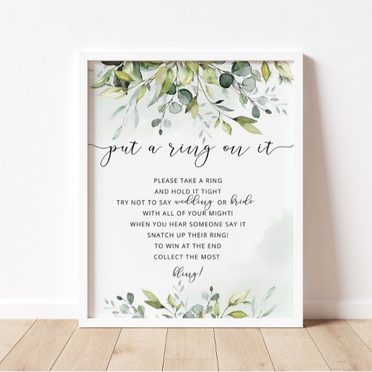 Greenery put a ring on it game ポスター