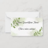 Greenery R.S.V.Pベトナム結婚語カード ノートカード (裏面)