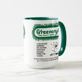 Greenery Restaurant, シカゴ, IL マグカップ (正面右)