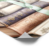 Greenery Sage Storybook Books forベビーポスター ポスター (角)