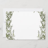 Greenery Save The Dateお洒落招待状 招待状 (裏面)