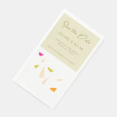 Greenery Save the Date Paper Napkin (コーナー)