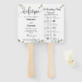 Greenery Script Timeline Program Invitation ハンドファン (正面&裏面)