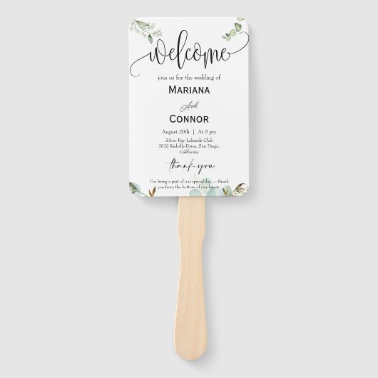 Greenery Script Timeline Program Invitation ハンドファン (正面)