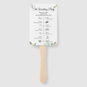 Greenery Script Timeline Program Invitation ハンドファン (裏面)