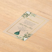Greenery Spanish Quinceanera  アクリル招待状 (レイダウン)