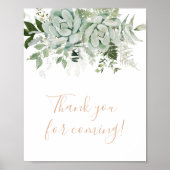 Greenery Succulentsさん、ありがとうございました来。 ポスター (正面)