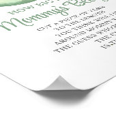 Greenery teddy bear Mommyのベリーゲームの大きさ ポスター (角)