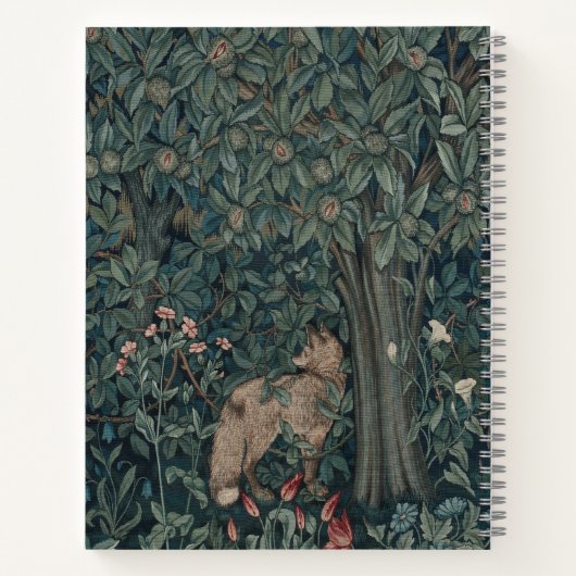 Greenery, Victorian Era Tapestry by Henry Dearle ノートブック (裏面)