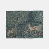 Greenery, Victorian Era Tapestry by Henry Dearle フリースブランケット (正面(横))