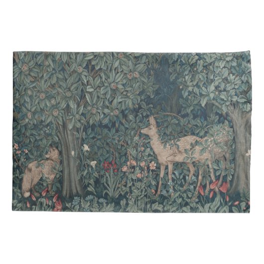 Greenery, Victorian Era Tapestry by Henry Dearle 枕カバー (裏面)