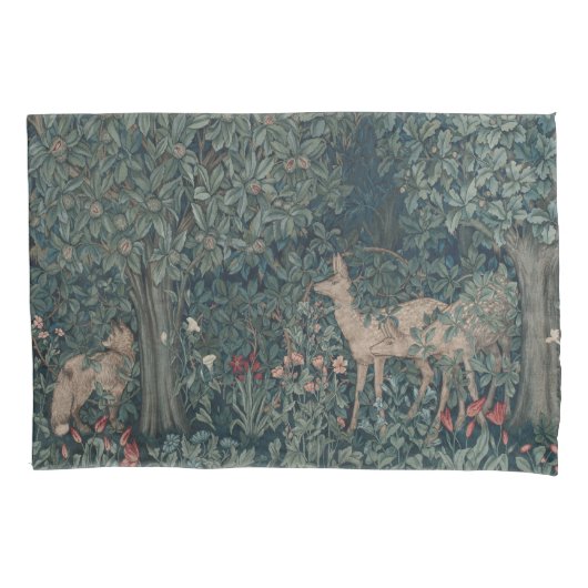 Greenery, Victorian Era Tapestry by Henry Dearle 枕カバー (正面)