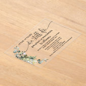 Greenery We still do Wedding Anniversary アクリル招待状 (レイダウン)