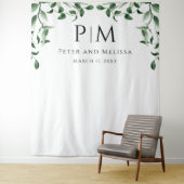 Greenery Wedding Backdrop タペストリー (インサイチュ)