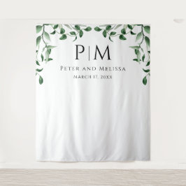 Greenery Wedding Backdrop タペストリー