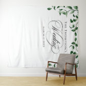 Greenery Wedding Backdrop タペストリー (インサイチュ(横))