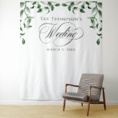 Greenery Wedding Backdrop タペストリー (インサイチュ)