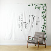 Greenery Wedding Backdrop タペストリー (インサイチュ(横))