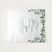 Greenery Wedding Backdrop タペストリー (正面(横))