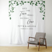 Greenery Wedding Backdrop タペストリー (インサイチュ)