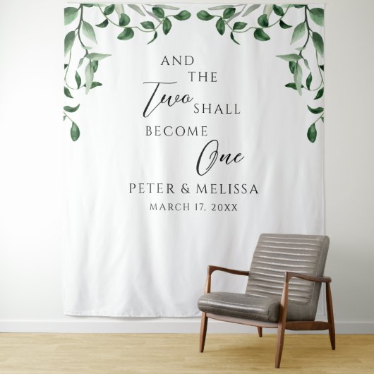 Greenery Wedding Backdrop タペストリー (インサイチュ)
