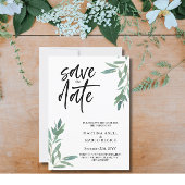 Greenery Wedding Save the date Invitation 招待状