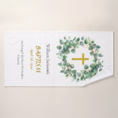 Greenery Wreath Orthodox Baptism Gift          バスタオル (バスタオル)