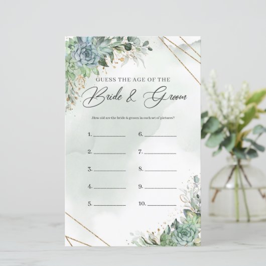 Greeney多肉株金ゴールドは年齢の写真ゲームを推測 (スタンド正面)