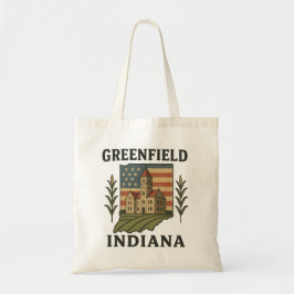 Greenfield Indiana American Flag Tote トートバッグ