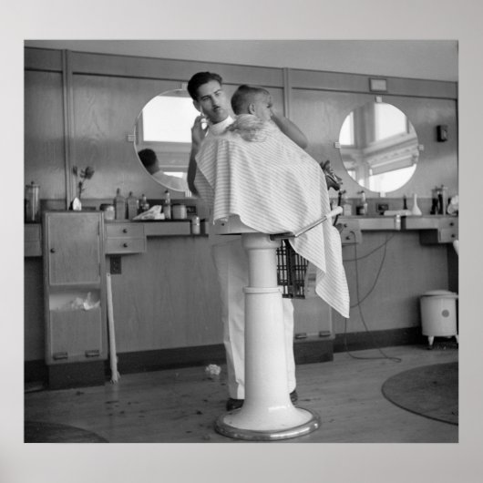 Greenhills, Ohio Barbershop, 1930s ポスター (正面)