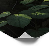 Greenhouse Ivy Fern Print, Dark Academia Botanical ポスター (角)