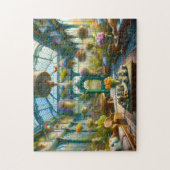 Greenhouse Tea Garden Victorian Conservatory ジグソーパズル (縦)