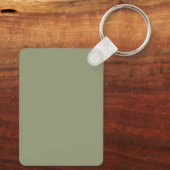 Greenish Retro Vintage Pattern キーホルダー (裏面)