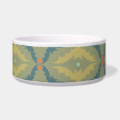 Greenish Retro Vintage Pattern ボウル (右)