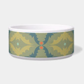 Greenish Retro Vintage Pattern ボウル (正面)