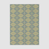 Greenish Retro Vintage Pattern 薄葉紙 (正面)