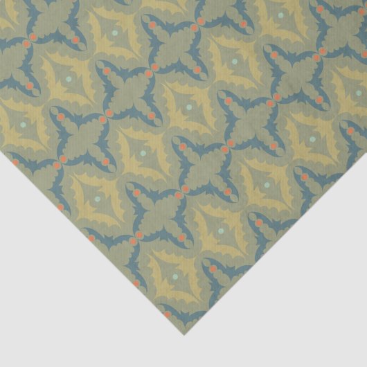 Greenish Retro Vintage Pattern 薄葉紙 (詳細)