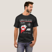 Greenland  Adventure Is Out There  Greenland Flag Tシャツ (正面フル)