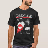 Greenland Arctic Circle  Polar Circle North Grönla Tシャツ (正面)