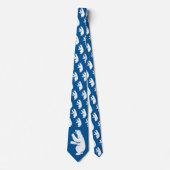 Greenland Emblem Tie, Blue, Large Polar Bear ネクタイ (正面)