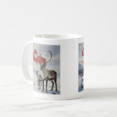 GREENLAND flag and arctic reindeer Coffee Mug コーヒーマグカップ (正面左)
