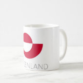 Greenland Flag Coffee Mug コーヒーマグカップ (正面右)
