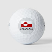Greenland flag golf ball set ゴルフボール (正面)