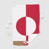 Greenland flag monogrammed / Greenland golf towel ゴルフタオル (インサイチュ)