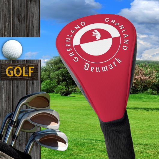 Greenland Golf Head Cover, Bear, Greenland Flag ゴルフヘッドカバー