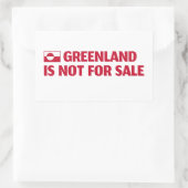 Greenland is not for sale! 長方形シール (バッグ)