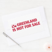 Greenland is not for sale! 長方形シール (封筒)