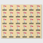 Greenland Is Not for Sale Polar Bear With Flag ラッピングペーパー (フラット)