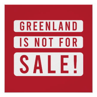 greenland is not for sale political protest americ ポスター